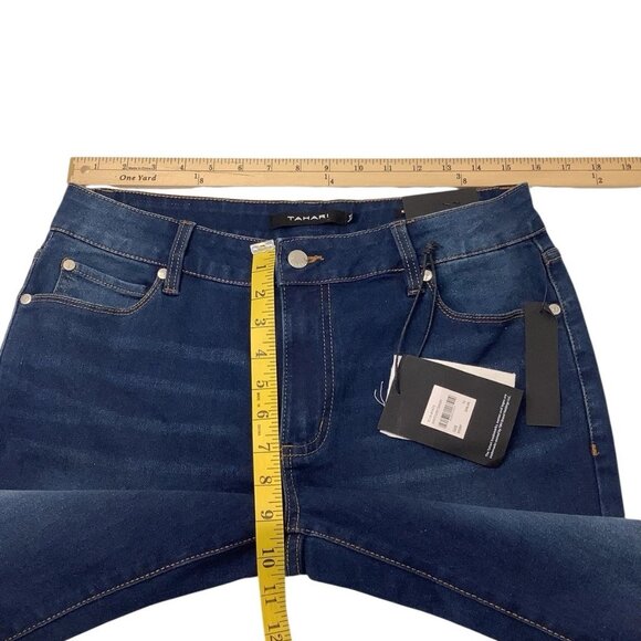 Tahari Kelly Jeans Rayon Denim Mid Rise Skinny Womens Size 12/31 - Picture 6 of 11
